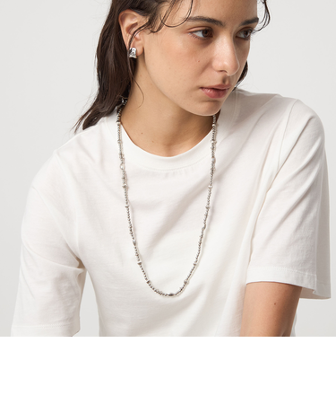 メタルビーズ ミックスネックレス