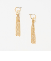 2WAY チェーン フリンジ ピアス