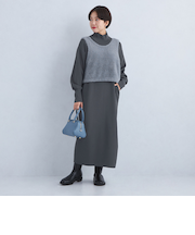 ［size SHORTあり］＜UNLIENS / AKIKO TANAKA＞ニット ベスト×ワンピース