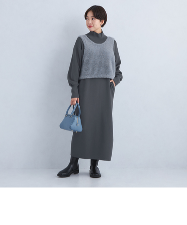 ［size SHORTあり］＜UNLIENS / AKIKO TANAKA＞ニット ベスト×ワンピース