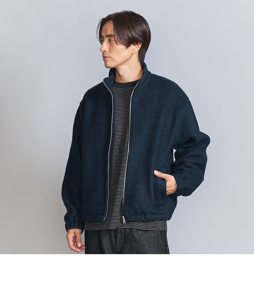ウールパイル ジップ ジャケット