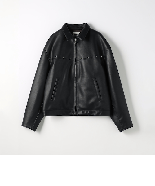 ユナイテッドアローズ  レザージャケット レザーライク ジップ ジャケット｜ユナイテッドアローズ アウトレット
