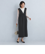 レース ブラウス × ジャンパースカート セット