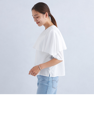 2WAY ケープ ブラウス