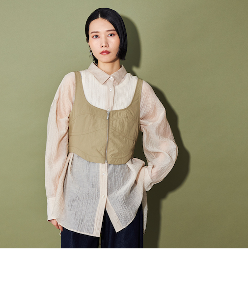 ＜CITEN＞ジップビスチェ