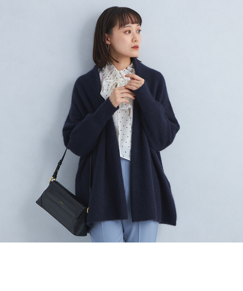 ♡美品♡ FOXEY コルティ カーディガン 40 ミッドナイトブルー 濃紺 FOXブレンド ミドル ニット カーディガン｜ユナイテッドアローズ