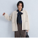 FOXブレンド セッケツ ノーカラー ニット カーディガン