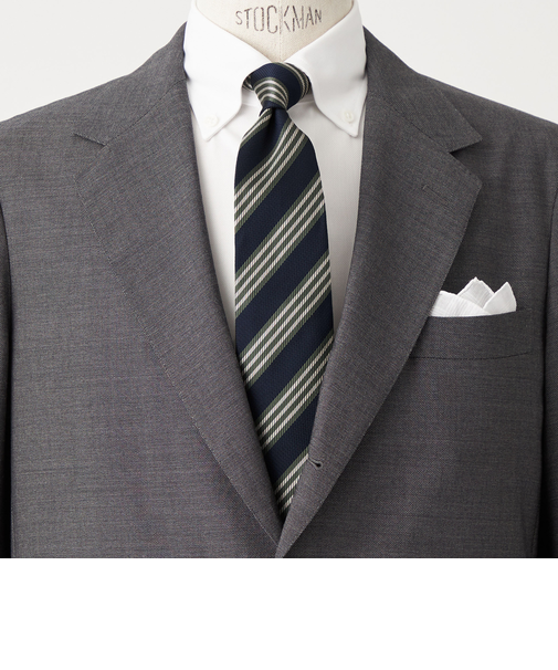 GLR シルク1 8.0cm ストライプ2 ネクタイ