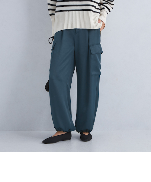 size SHORT/TALLあり］サテン カーゴ パンツ｜ユナイテッド