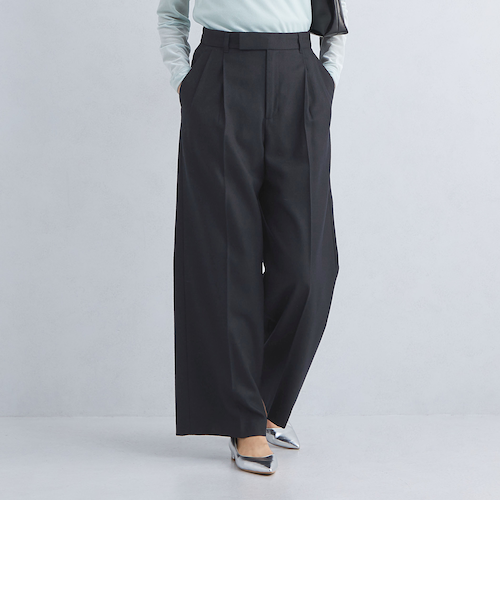 ユナイテッドアローズ　サキソニースリムパンツ 36 UNITED ARROWS LTD. OUTLET｜サキソニー ノープリーツ スリム