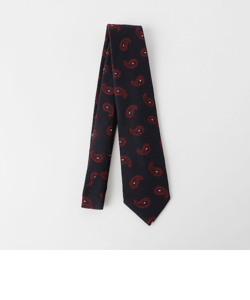 GLR 8.0cm ペイズリー ITALY ネクタイ