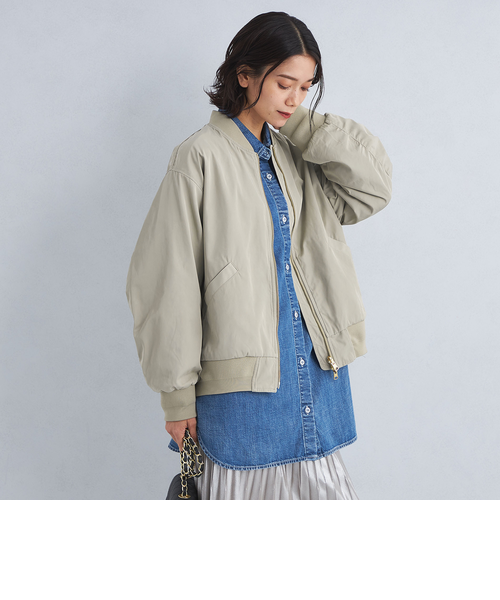 size SHORTあり］リバーシブル MA-1 ブルゾン -ウォッシャブル・撥水