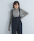 テレコ タートルネック プルオーバー カットソー