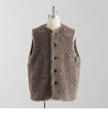 ＜LOEFF＞シャギー ベスト MEN'S