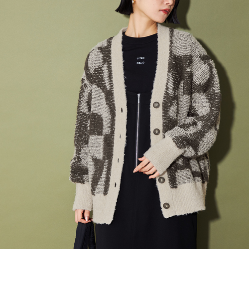 CITEN＞グラフィカルニットカーディガン｜ユナイテッドアローズ