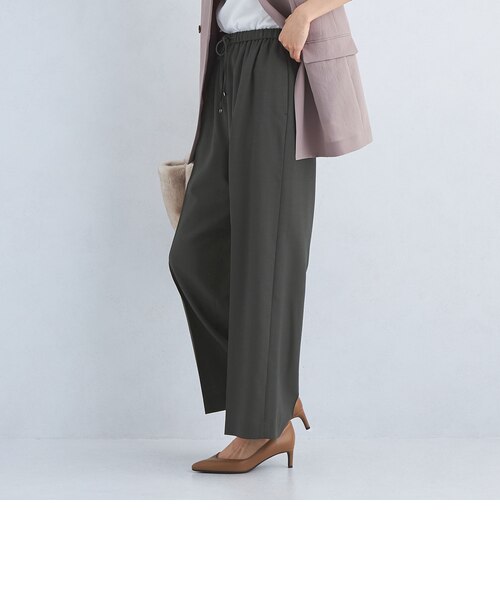 size SHORT/TALLあり］Airy エアリー ドロスト パンツ -ウォッシャブル