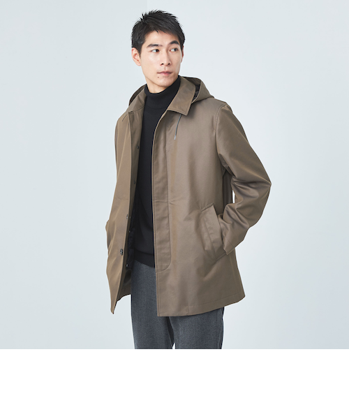 TAION フード バルカラーコート 3WAY -撥水-｜ユナイテッド