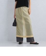 ＜SEASONAL COLLECTION＞2WAY オーバー シアー スカート