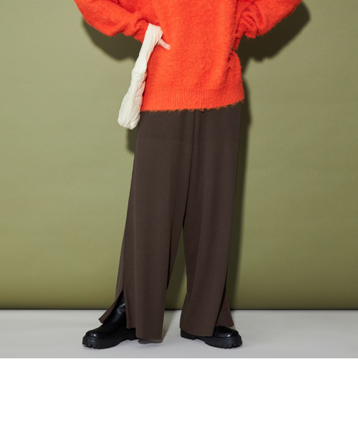＜CITEN＞ワイドニットパンツ