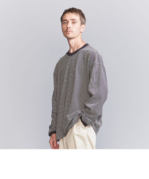 ミジンボーダー ロングスリーブ Tシャツ
