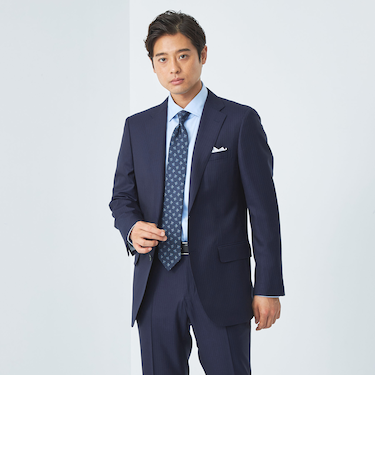 GLR CLOTH ピンストライプ 2B N/HC/BW スーツジャケット -ストレッチ・防シワ-