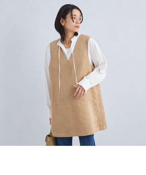 スウェードライク ベスト