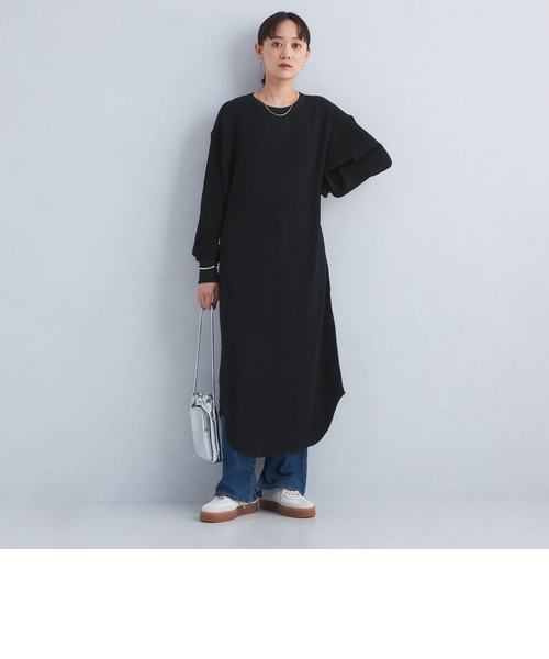 ビッグワッフル バックヘンリーネック ワンピース｜ユナイテッド