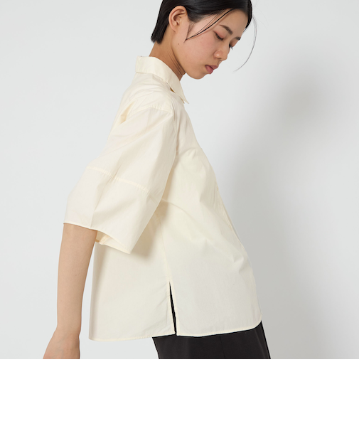 ＜CITEN＞フォルムハーフスリーブシャツ