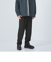 Morley ポリエステル 1プリーツ テーパードパンツ