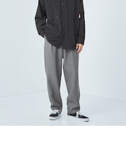 Morley ポリエステル 1プリーツ テーパードパンツ