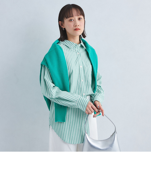 ［size SHORTあり］コットン オックス オーバー シャツ