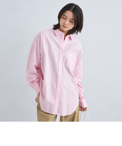 ［size SHORTあり］コットン オックス オーバー シャツ