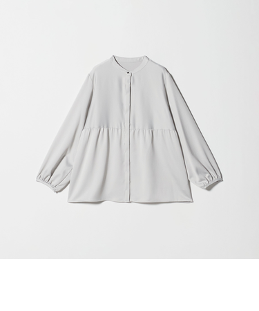 ハンマーサテン ペプラムブラウス＜A DAY IN THE LIFE＞