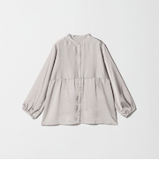 ハンマーサテン ペプラムブラウス＜A DAY IN THE LIFE＞