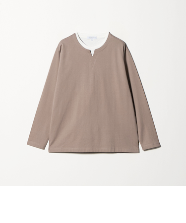 フェイクレイヤード キーネック カットソー＜A DAY IN THE LIFE＞