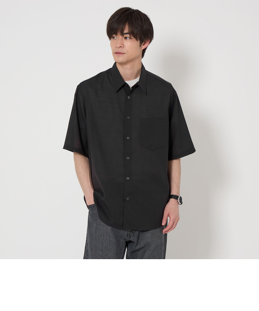 TWサイロ ジャストルーズ レギュラーカラーシャツ -ストレッチ・接触冷感・通気性-