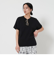 コットン天竺 ラウンドヘム Tシャツ