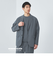 WONDER CLOTH カジュアル ジャケット -ストレッチ・接触冷感・吸水速乾-