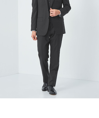 REDA トロピカルムジ スリム ノープリーツ スーツパンツ