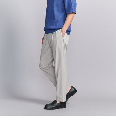 ソアロン 1プリーツ イージー テーパード パンツ