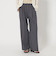 タックゴム ワイドストレート パンツ
