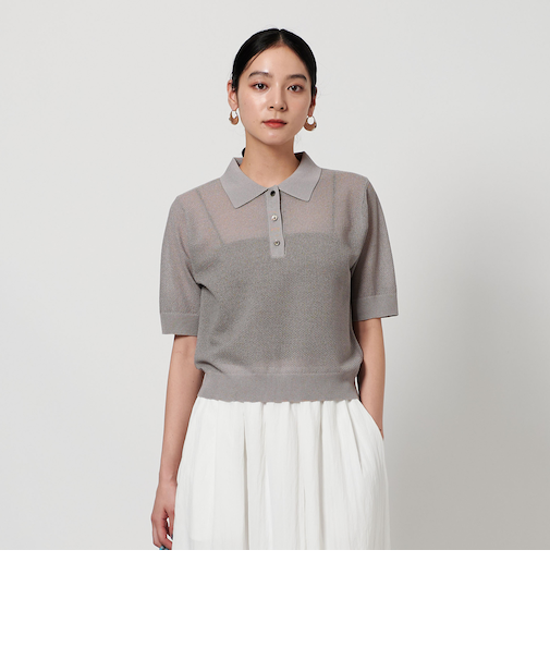 メッシュ ポロニット -ウォッシャブル-