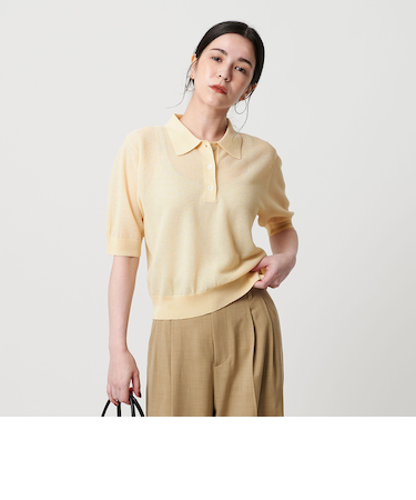 メッシュ ポロニット -ウォッシャブル-