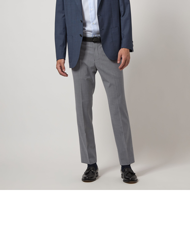 A+ TWPU トロピカル無地 スリム スラックス -ストレッチ・防シワ・ウエストアジャスター-