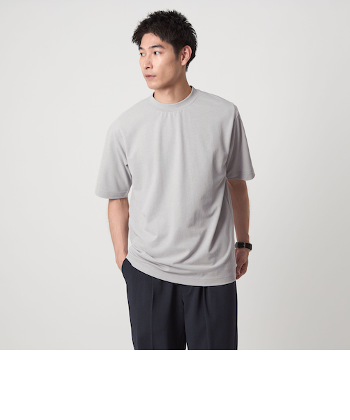 Somarti カノコ クルーネック Tシャツ -遮熱・UVカット・吸水速乾-