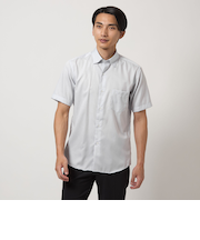 エブリット CC パナマ ソリッド スナップ ボタンダウン 半袖 シャツ -接触冷感-