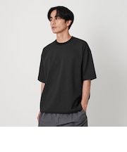 Air Dobby ワイドテーパード クルーネック Tシャツ -ヨコストレッチ 吸水速乾性-