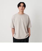 Air Dobby ワイドテーパード クルーネック Tシャツ -ヨコストレッチ 吸水速乾性-