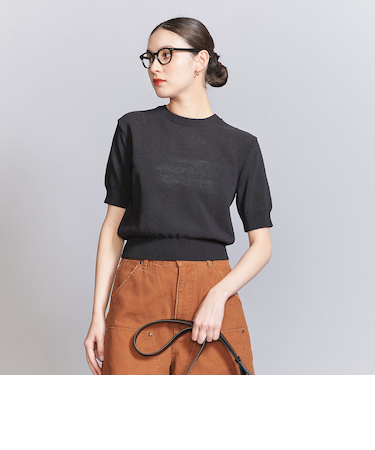 コイルニット ショートスリーブ プルオーバー -ウォッシャブル-