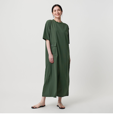 【別注】＜THOUSAND MILE＞ハーフスリーブワンピース UVカット/はっ水